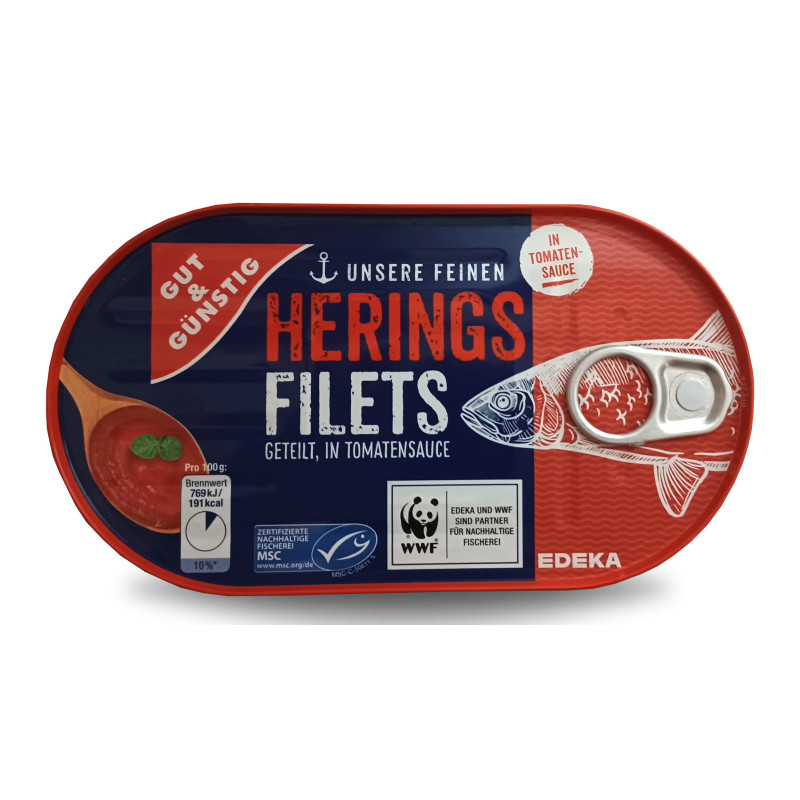 Gut & Gunstig Herings Filets Tomatensauce śledzie 200g