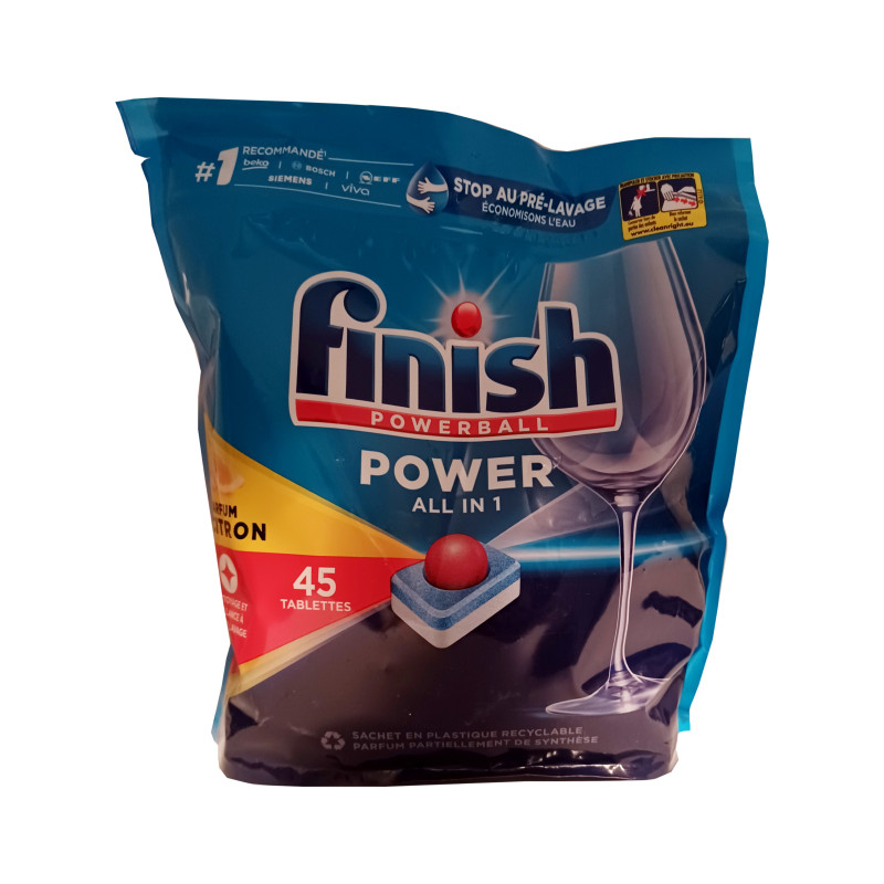 Finish Powerball All in1 Lemon tabletki do zmywarki 45szt