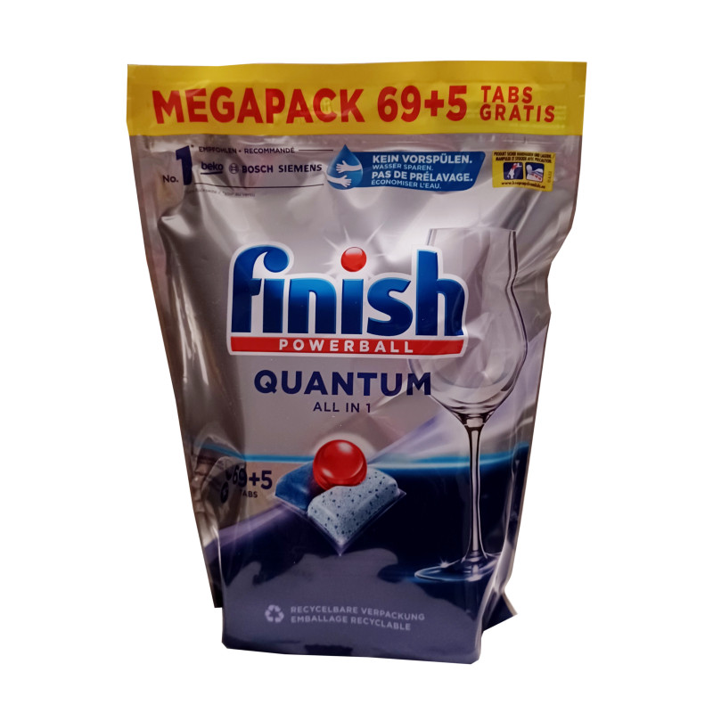 Finish Quantum All in1 tabletki do zmywarki 74szt