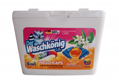 Der Waschkonig Color Orangen 5in1 kapsułki 35szt