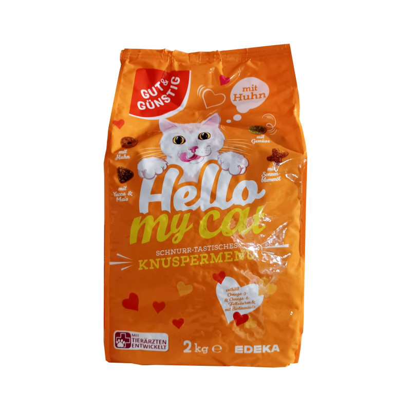 Gut & Gunstig Hello My Cat Huhn sucha karma dla kota 2kg