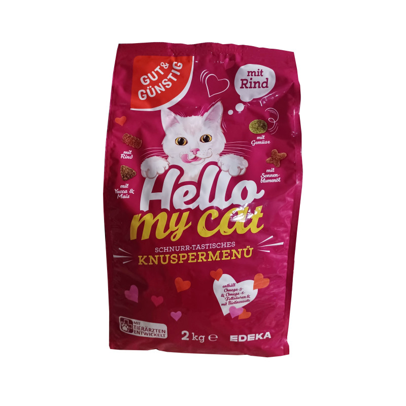 Gut & Gunstig Hello My Cat Rind sucha karma dla kota 2kg