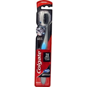 Colgate szczoteczka Charcoal Medium 360 (średnia)