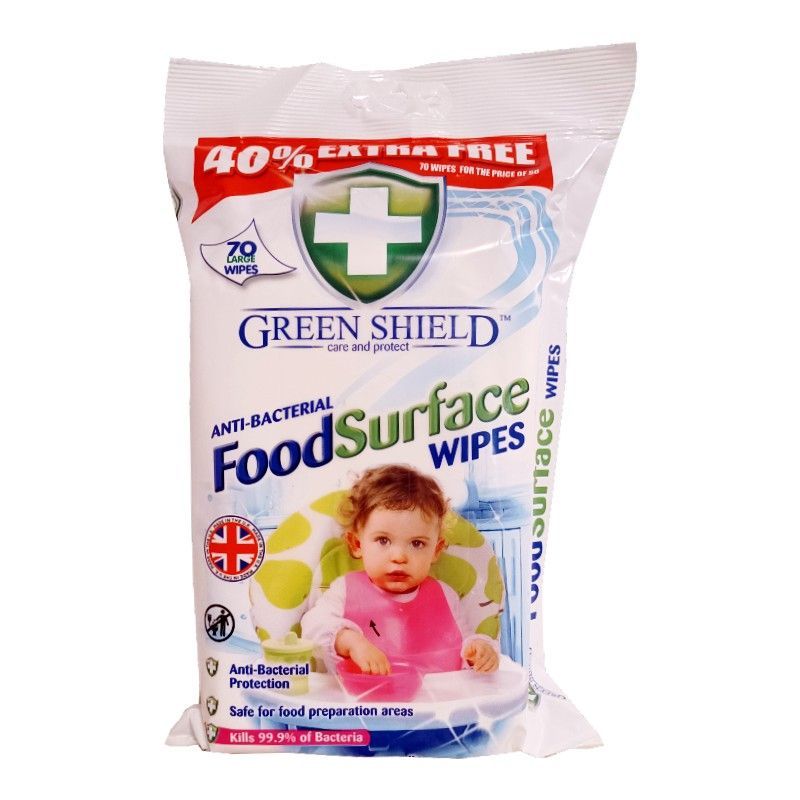 Green Shield chusteczki Food Surface 70szt