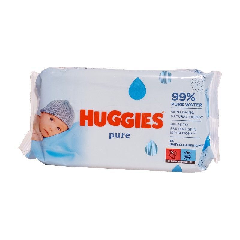 Huggies Pure chusteczki dla dzieci 56szt