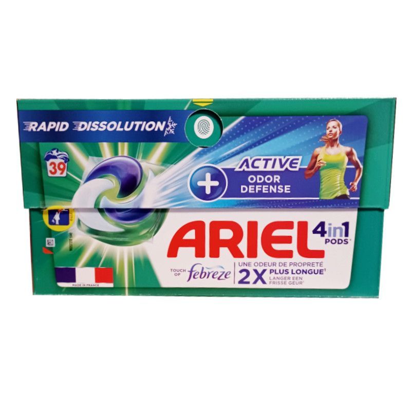 Ariel 4in1 Pods Odor Defense Febreze kapsułki 39szt