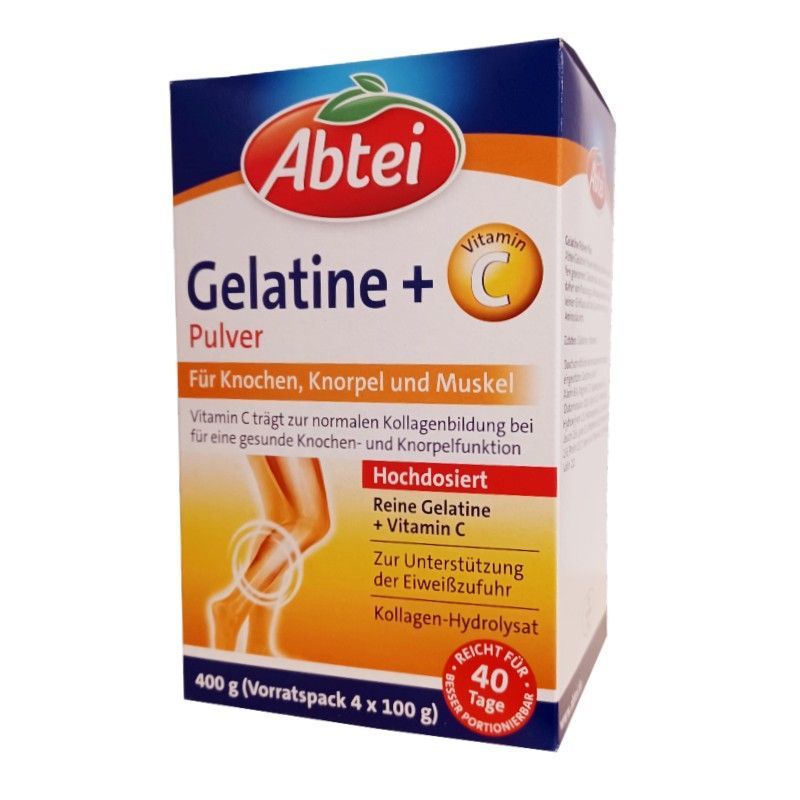 Abtei Gelatine + Vitamin C żelatyna proszek 400g