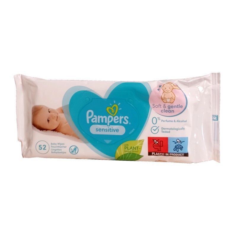 Pampers Sensitive chusteczki nawilżane 52szt