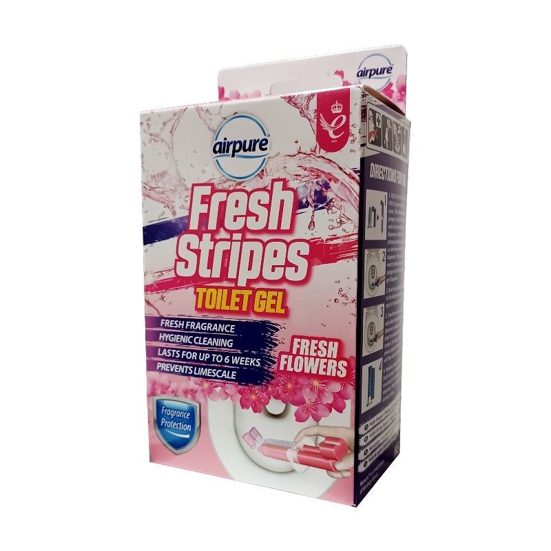 Airpure Fresh Stripes Flowers pasek żelowy do WC 45ml