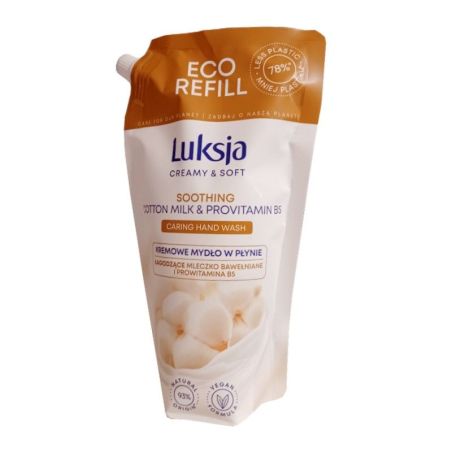 Luksja mleczko bawełniane mydło w płynie 900ml zapas