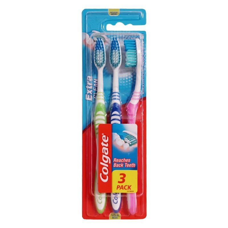 Colgate Extra Clean Medium szczoteczki 3szt