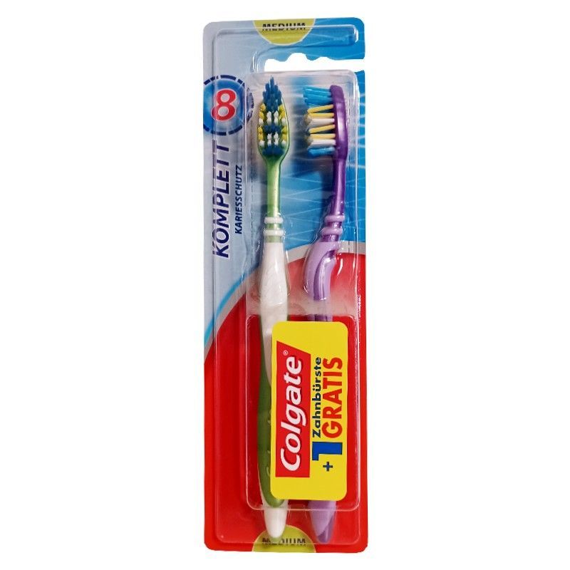 Colgate Komplett 8 szczoteczka Medium 2szt