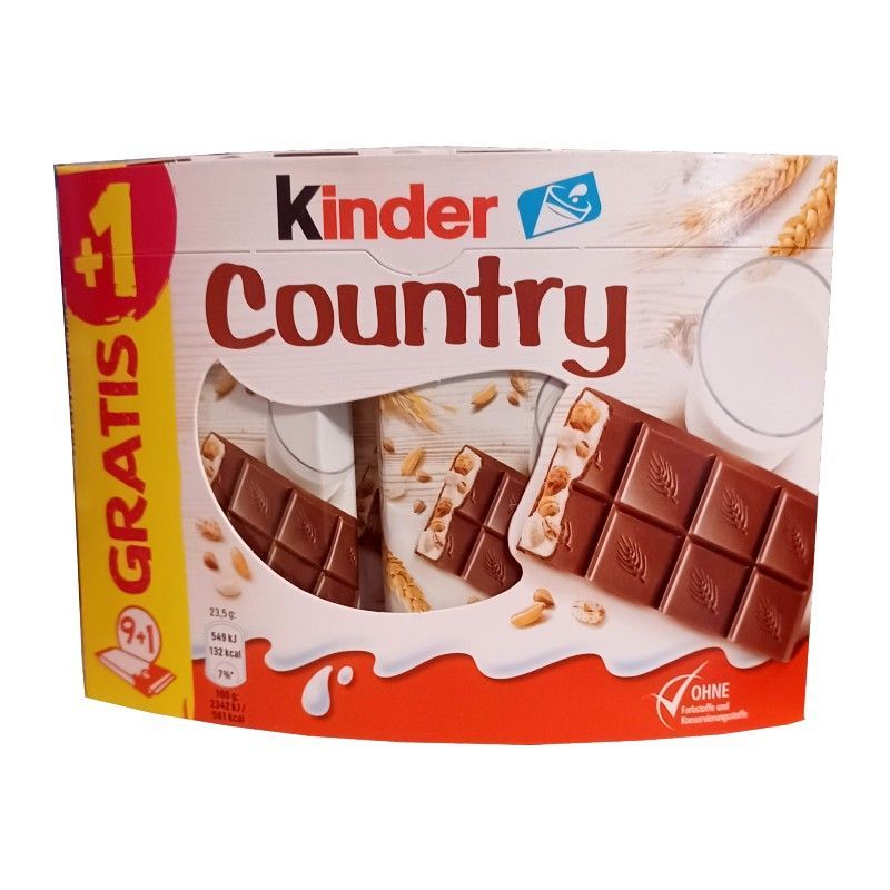 Kinder Country 9+1 szt gratis 235g