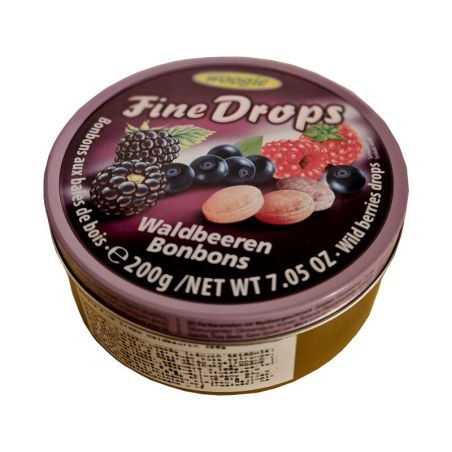 Woogie Fine Drops Waldbeeren cukierki 200g