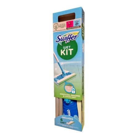 Swiffer Wet Kit Mop 1szt + mokre ściereczki 6szt