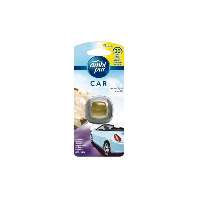 Ambi Pur Car Clip 2ml - zapach do samochodu Moonlight Vanilla