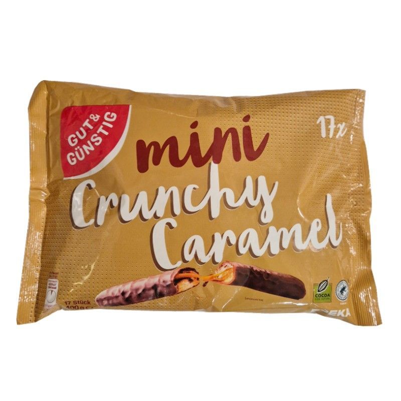 Gut & Gunstig Mini Crunch Caramel batony 400g