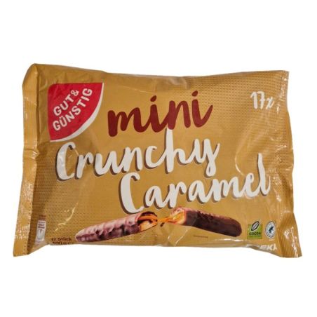 Gut & Gunstig Mini Crunch Caramel batony 400g