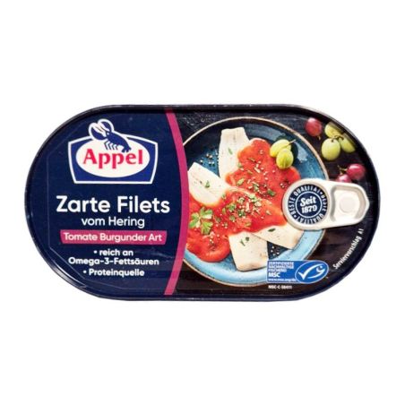 Appel Hering Filets Tomate Burgunder Art filety śledziowe 200g