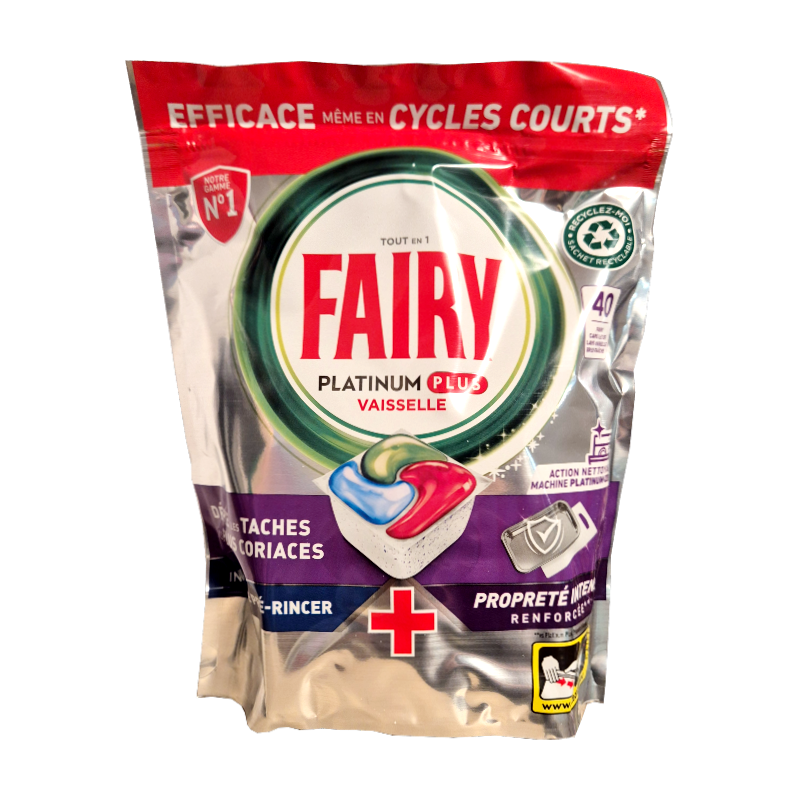 Fairy Platinum Plus Vaisselle kapsułki do zmywarki 40szt