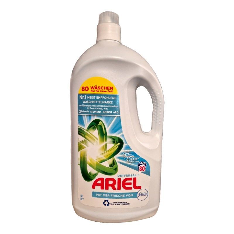 Ariel Universal+ Febreze żel do prania 80p 4L