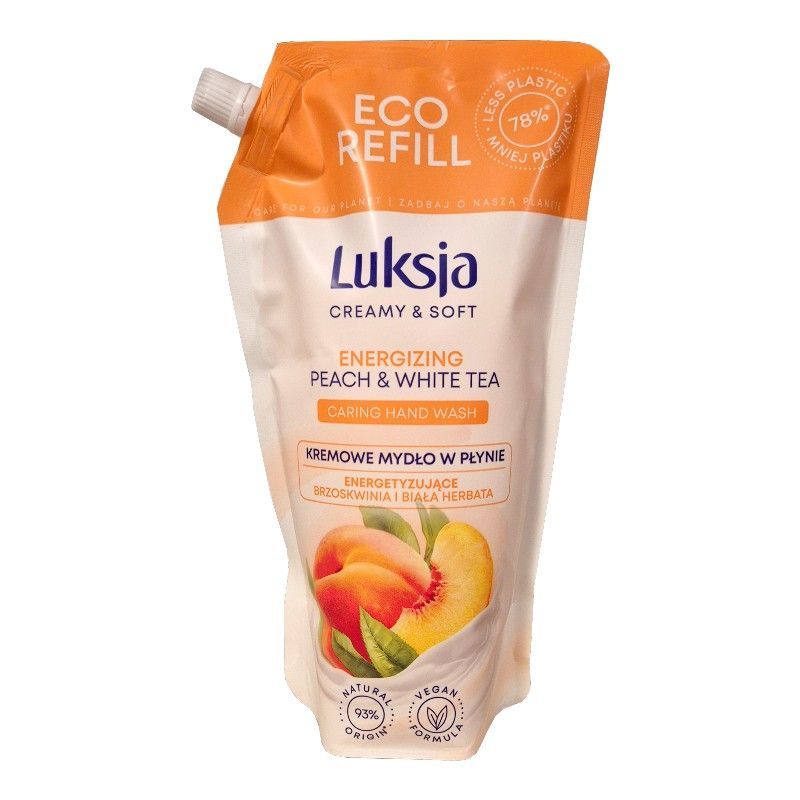 Luksja brzoskwinia i biała herbata mydło w płynie zapas 900ml