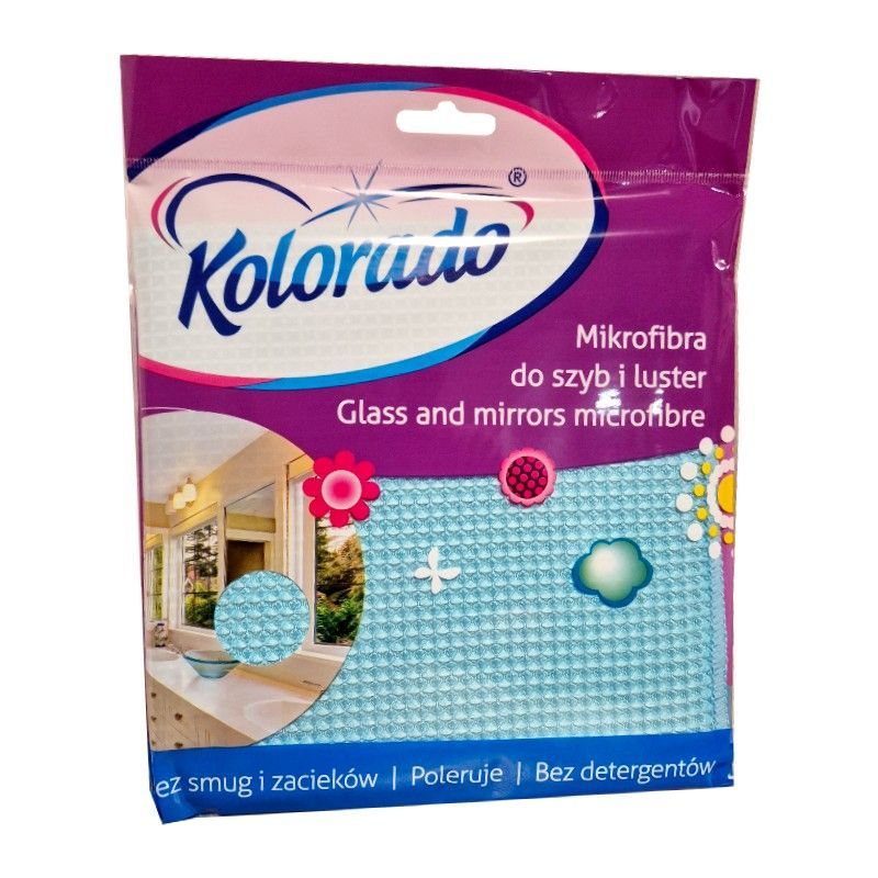 Kolorado ścierka mikrofibra do szyb i luster 1szt Kolorado ścierka mikrofibra do szyb i luster 1szt