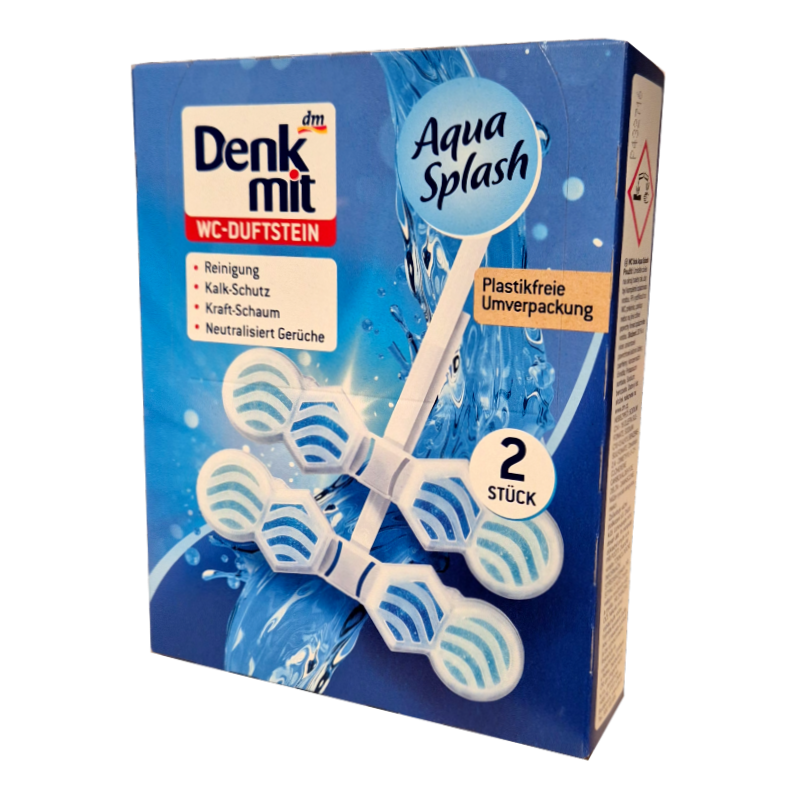 Denkmit Aqua Splash zawieszka do WC 2x48g