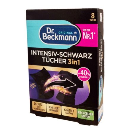 Dr.Beckmann Intensiv-Schwarz chusteczki 8szt