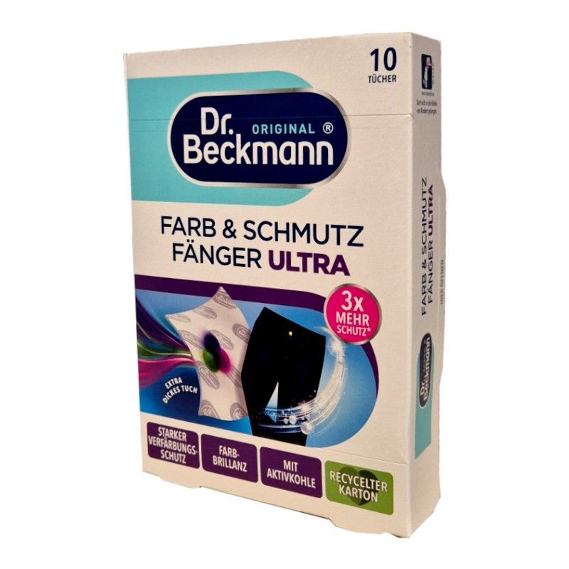Dr Beckmann Fanger Ultra chusteczki ochrona ciemnych ubrań 10szt