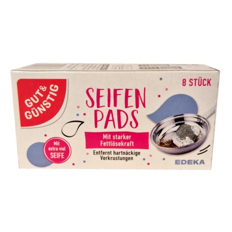 Gut & Gunstig Seifen Pads gąbki do czyszczenia garnków 8szt