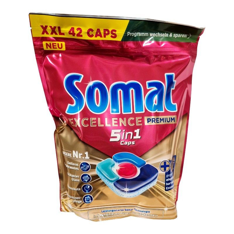 Somat Excellence Premium 5in1 kapsułki do zmywarki 42szt