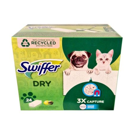 Swiffer Dry suche ściereczki do mopa febreze 24szt