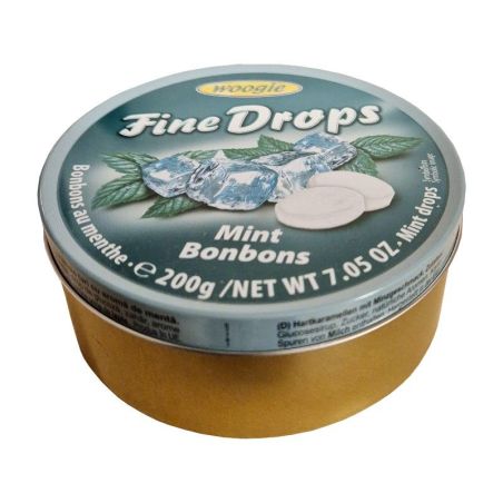Woogie Fine Drops Mint dropsy miętowe 200g