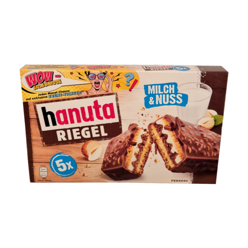 Hanuta Riegel Milch & Nuss batony 5x34,5g