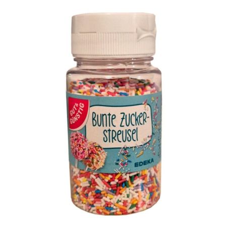 Gut & Gunstig Bunte Zuckerstreusel posypka cukrowa 75g