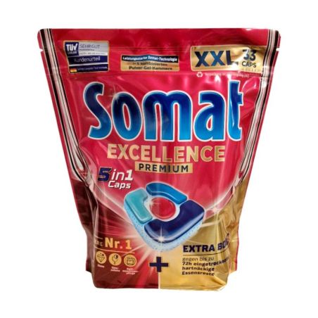 Somat Excellence Premium 5in1 kapsułki zmywarki 33szt