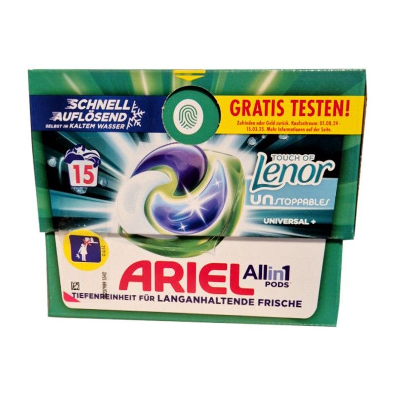 Ariel All in 1 Universal+ Touch of Lenor kapsułki 15szt