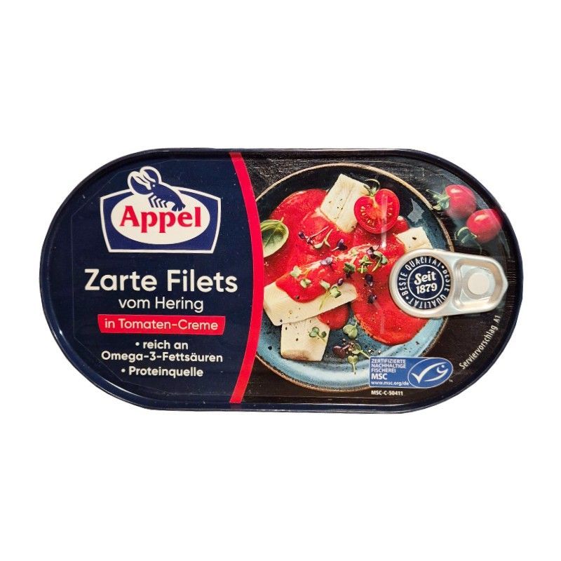 Appel Hering Filets Tomaten Creme śledzie w kremie pomidorowym 200g