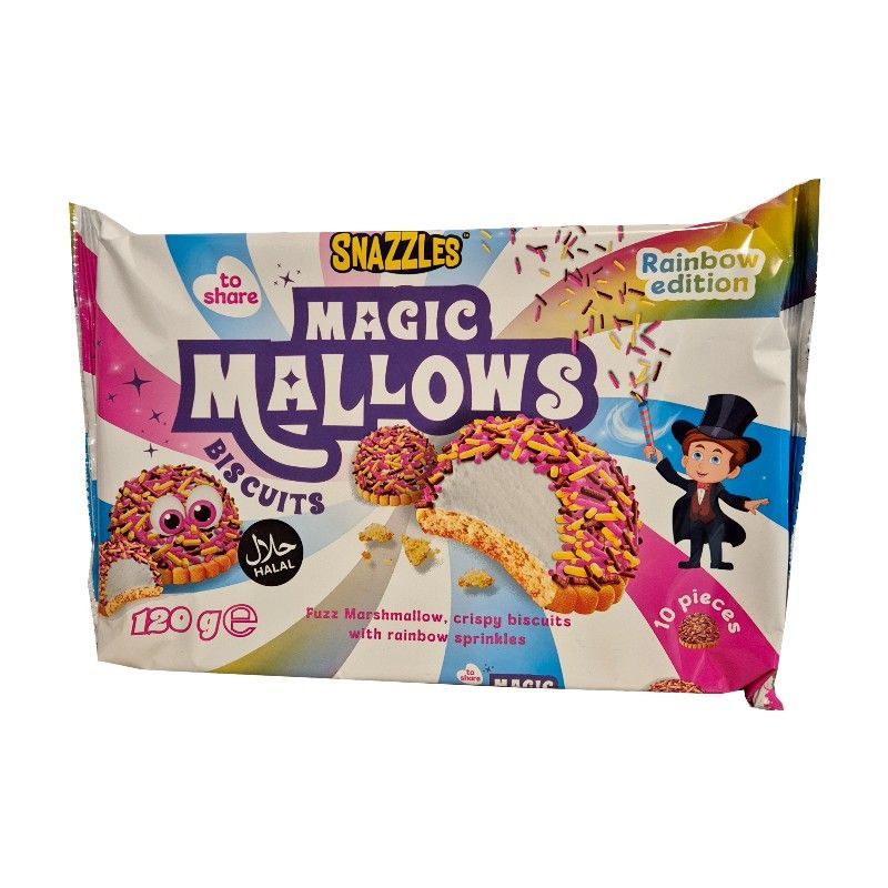 Snazzles Magic Mallows Biscuits Rainbow ciastka 120g