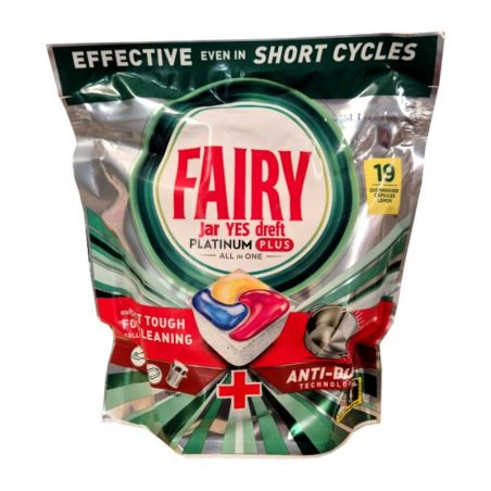 Fairy Platinum Plus All in One Lemon kapsułki do zmywarki 19szt