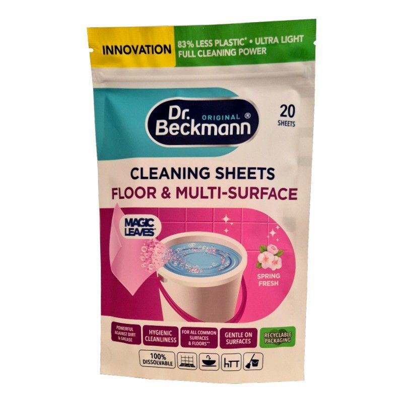 Dr.Beckmann Cleaning Sheets Spring Fresh listki czyszczące do podłóg 20szt