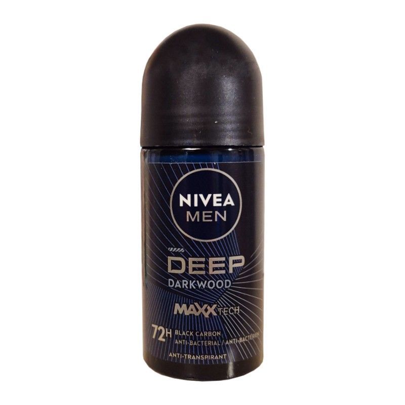 Nivea Men Deep Darkwood Black Carbon roll on antyperspirant 50ml