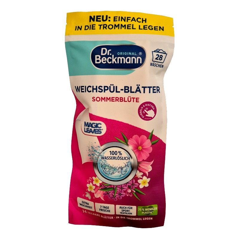 Dr.Beckmann Magic Leaves listki zmiękczające do tkanin 28p