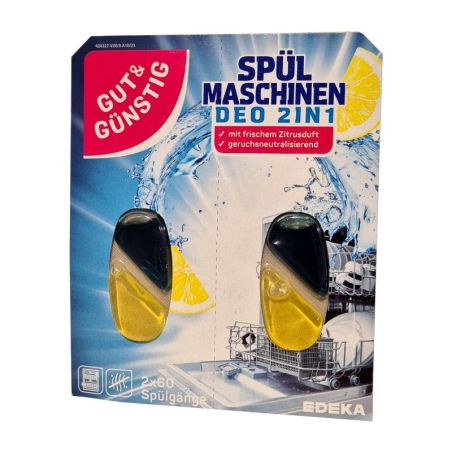 Gut & Gunstig zapach do zmywarek Zitrus 2x60 myć