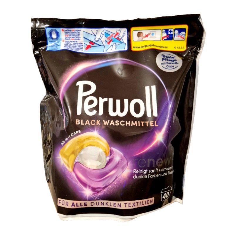Perwoll Renew Black All-in-1 kapsułki do czarnego 40szt