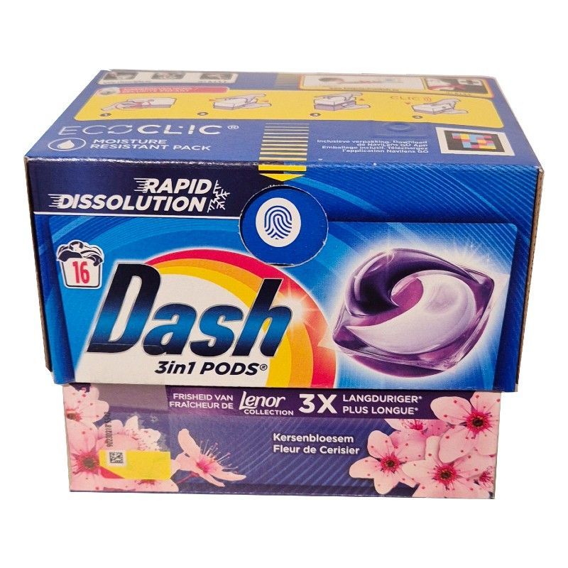 Dash 3in1 Pods Fleur de Cerisier kapsułki do prania 16szt