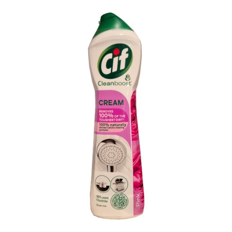 Cif Cleanboost Cream Pink mleczko do czyszczenia 500g