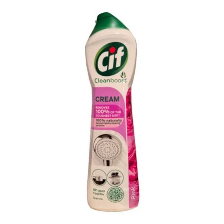 Cif Cleanboost Cream Pink mleczko do czyszczenia 500g
