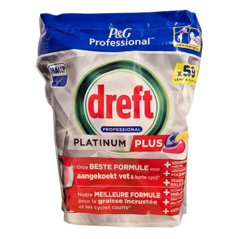 Dreft Professional Platinum Plus Lemon kapsułki do zmywarki 59szt